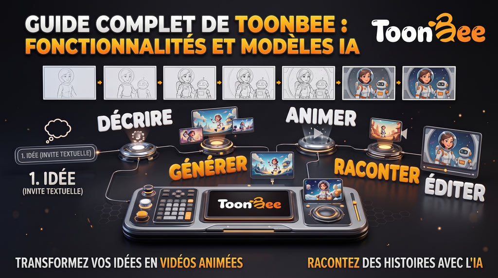 Le Guide complet de ToonBee : fonctionnalités et modèles d'IA